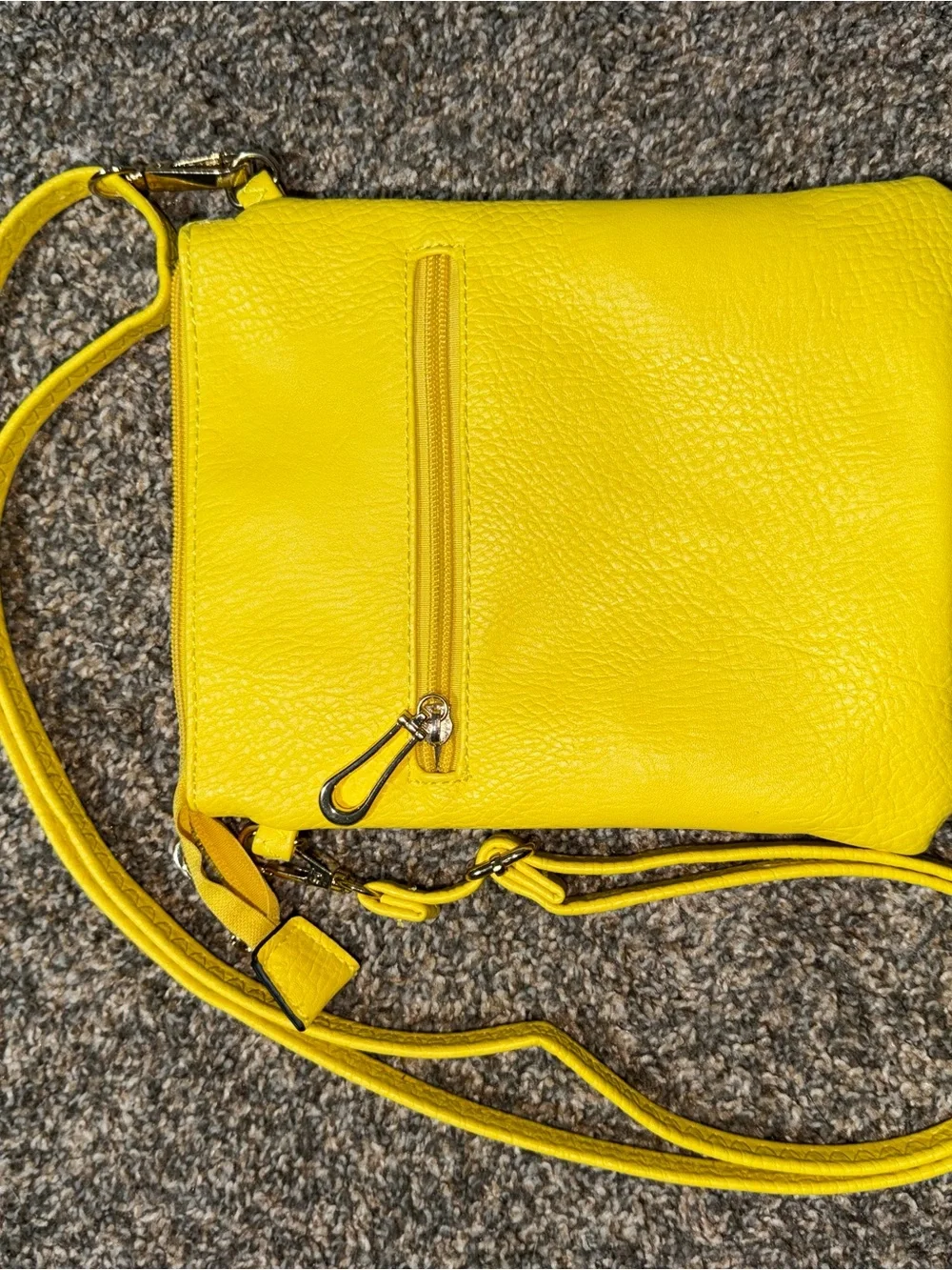 Bright Yellow Crossbody Bag - Women's Shoulder Purse